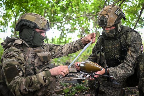 Russia Ukraine Military Operation Troops Training