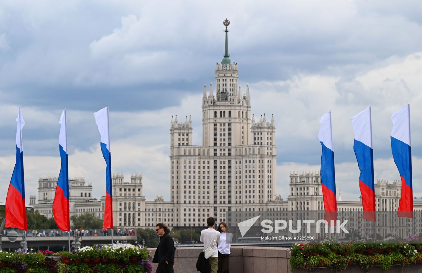 Russia National Flag Day Preparations