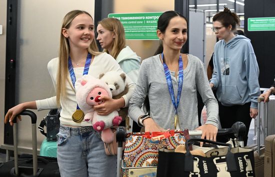 Russia Figure Skating Junior Grand Prix Team Arrival