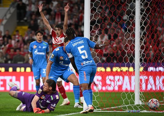 Russia Soccer Premier-League Spartak - Zenit