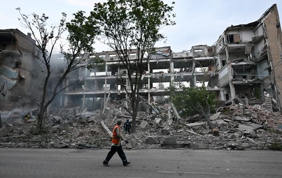 Russia Ukraine Military Operation Shelling