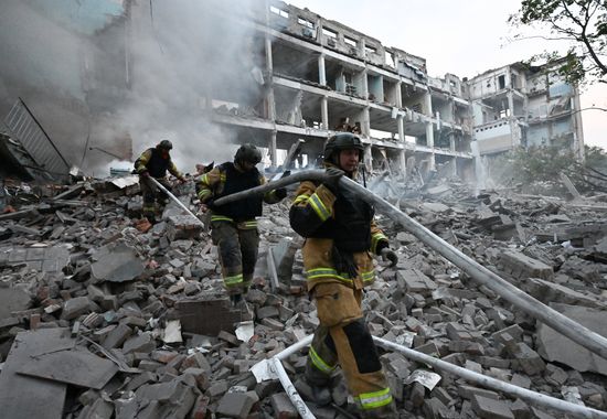 Russia Ukraine Military Operation Shelling