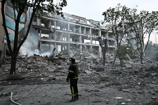 Russia Ukraine Military Operation Shelling
