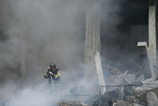 Russia Ukraine Military Operation Shelling