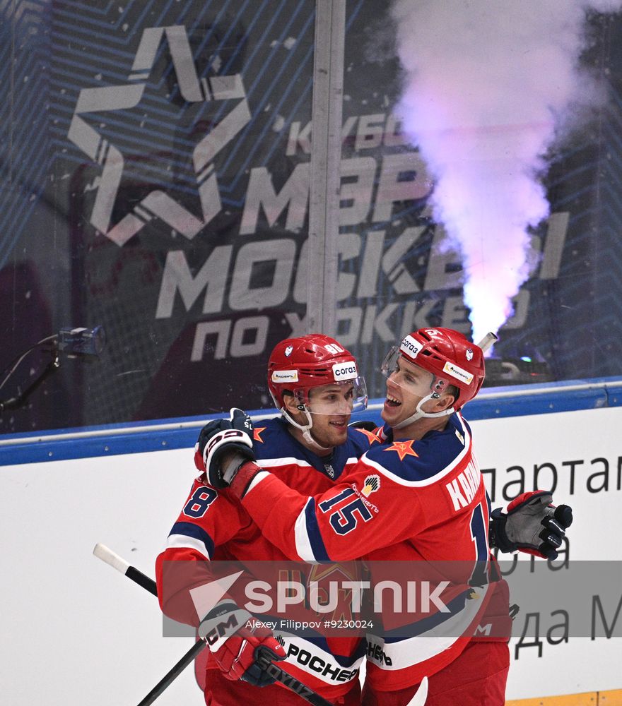 Russia Ice Hockey Moscow Mayor Cup CSKA - Spartak