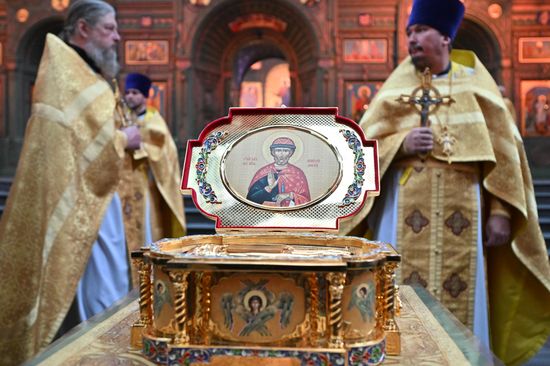 Russia Religion Dmitry Donskoy Relics