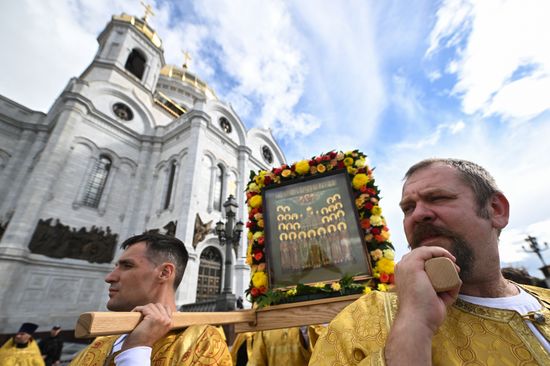 Russia Religion Moscow All Saints Feast