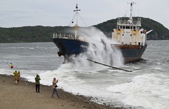 Russia Motor Vessel Running Aground