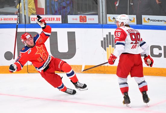 Russia Ice Hockey Kontinental League CSKA - Lokomotiv