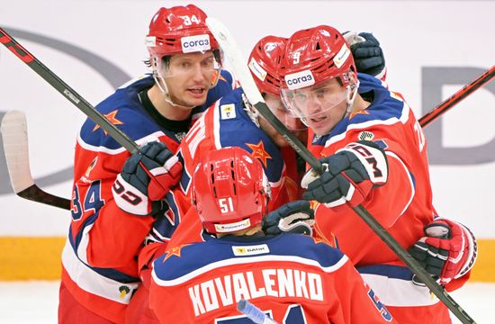 Russia Ice Hockey Kontinental League CSKA - Lokomotiv