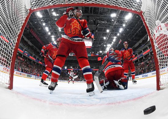 Russia Ice Hockey Kontinental League CSKA - Lokomotiv