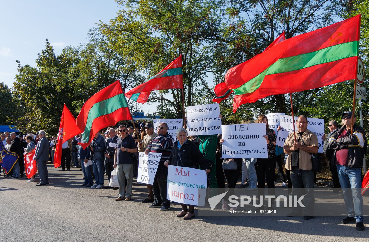 Moldova Transnistria Taxes Protest