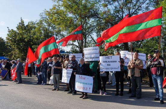 Moldova Transnistria Taxes Protest