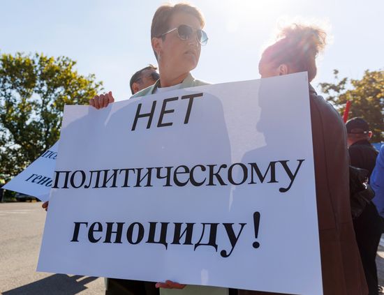 Moldova Transnistria Taxes Protest