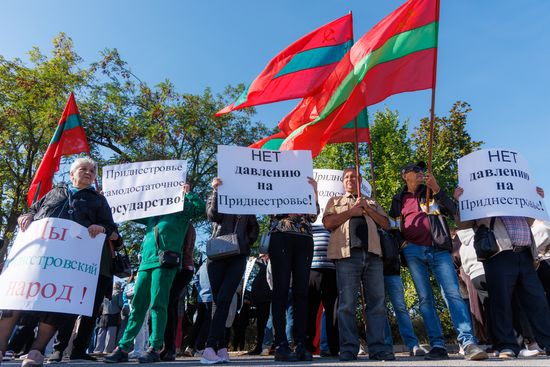Moldova Transnistria Taxes Protest