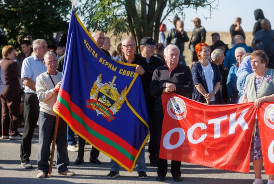 Moldova Transnistria Taxes Protest