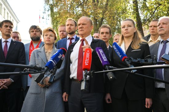 Russia Parliamentary Election Party Leaders