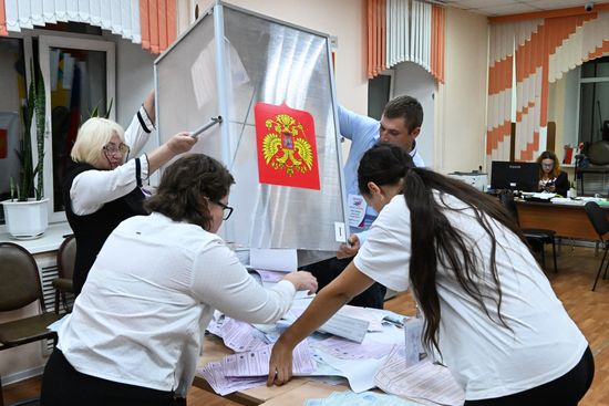 Russia Parliamentary Election Vote Counting