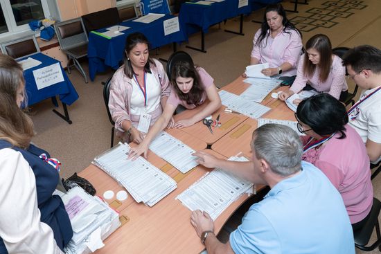 Russia Parliamentary Election Vote Counting