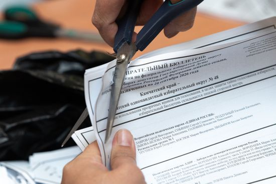 Russia Parliamentary Election Vote Counting
