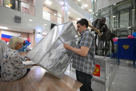 Russia Parliamentary Election Vote Counting