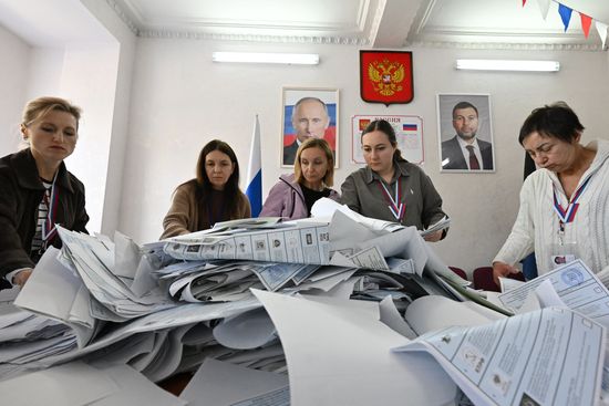 Russia Parliamentary Election Vote Counting