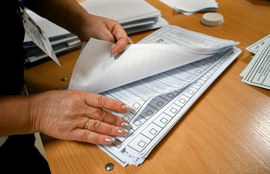 Russia Parliamentary Election Vote Counting