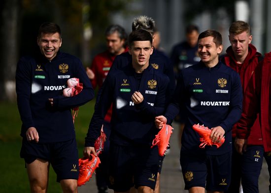Russia Soccer Friendly Russia Training