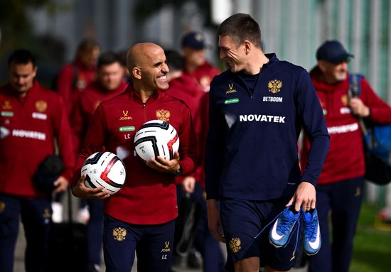 Russia Soccer Friendly Russia Training