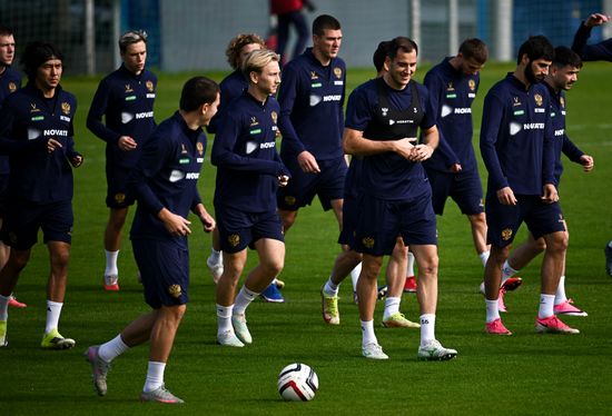 Russia Soccer Friendly Russia Training