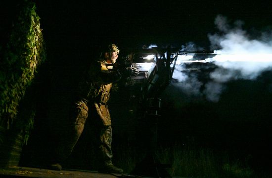 Russia Ukraine Military Operation Air Defence Training