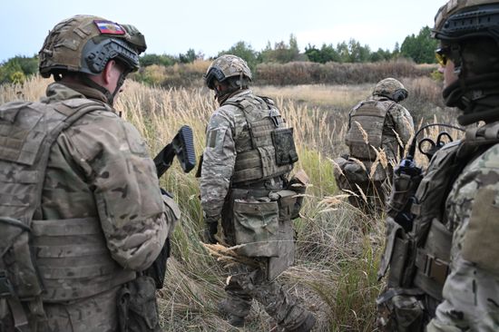 Russia Ukraine Military Operation Troops Training