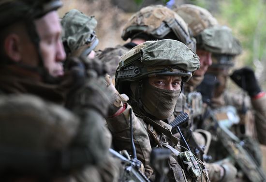 Russia Ukraine Military Operation Troops Training
