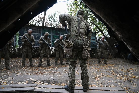 Russia Ukraine Military Operation Troops Training