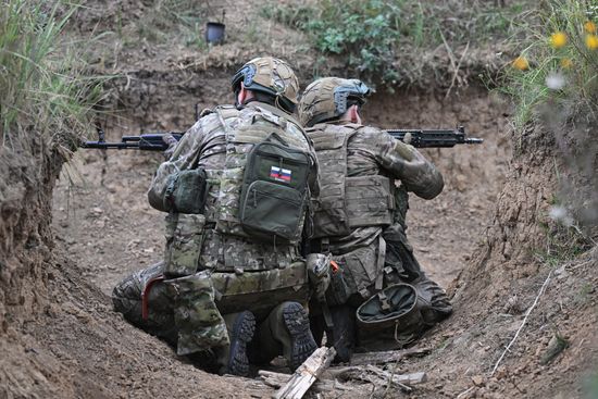 Russia Ukraine Military Operation Troops Training