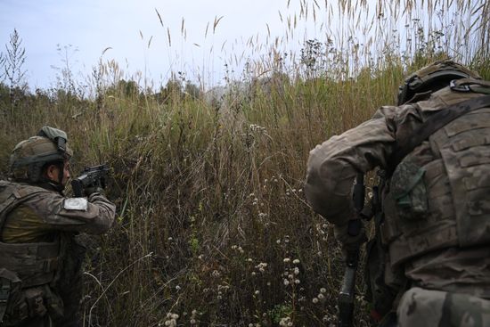 Russia Ukraine Military Operation Troops Training
