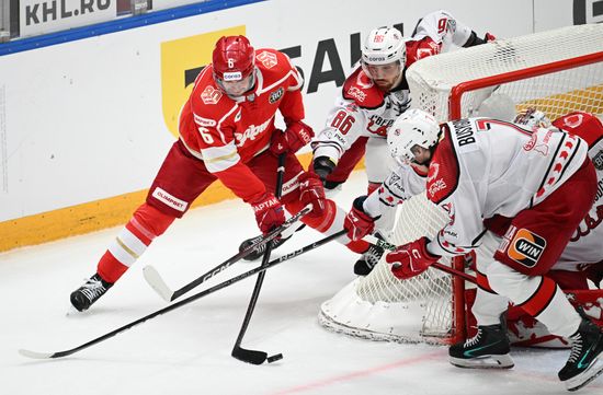 Russia Ice Hockey Kontinental League Spartak - Avtomobilist