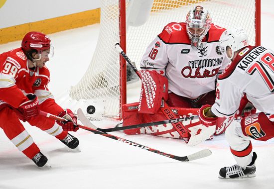 Russia Ice Hockey Kontinental League Spartak - Avtomobilist