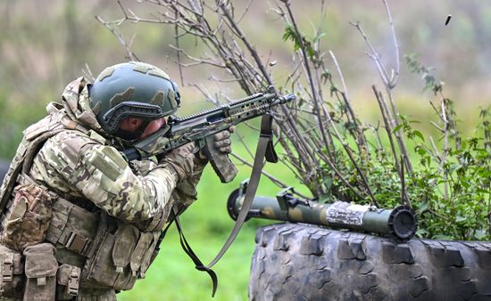 Russia Ukraine Military Operation Troops Training