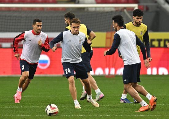 Russia Soccer Friendly Iran Training