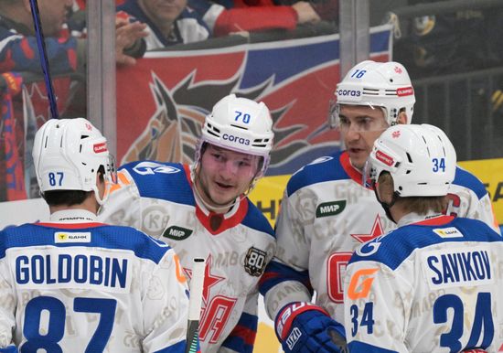 Russia Ice Hockey Kontinental League CSKA - SKA