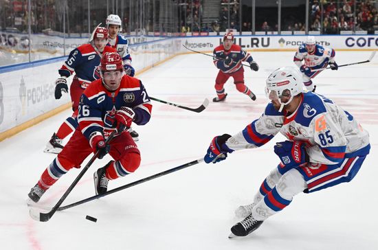 Russia Ice Hockey Kontinental League CSKA - SKA