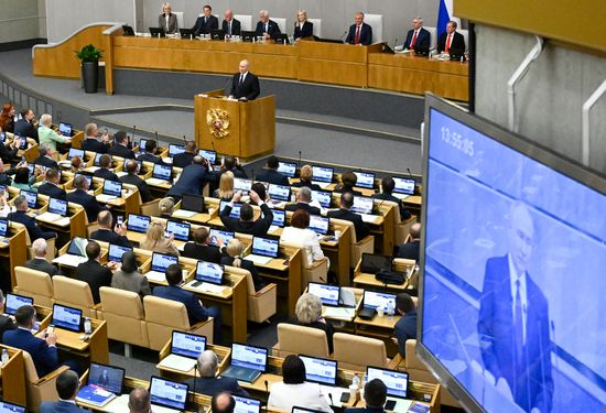 Russia Putin Parliament