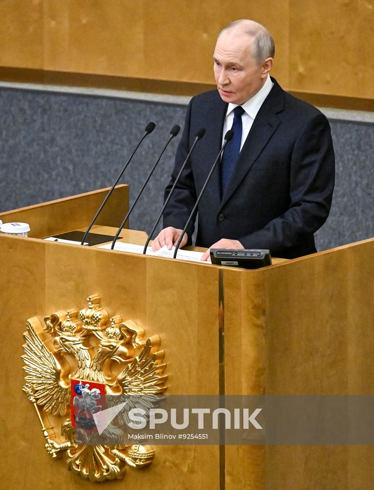 Russia Putin Parliament