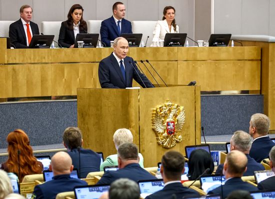 Russia Putin Parliament