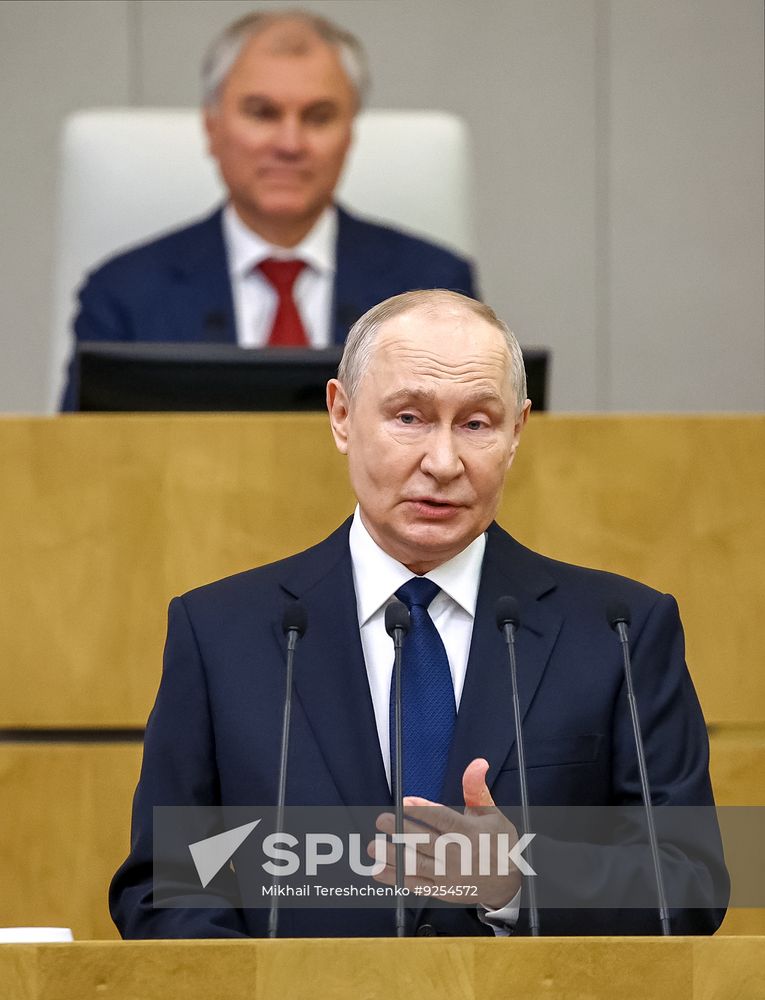 Russia Putin Parliament