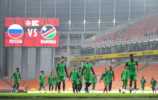 Russia Soccer Friendly Namibia Training