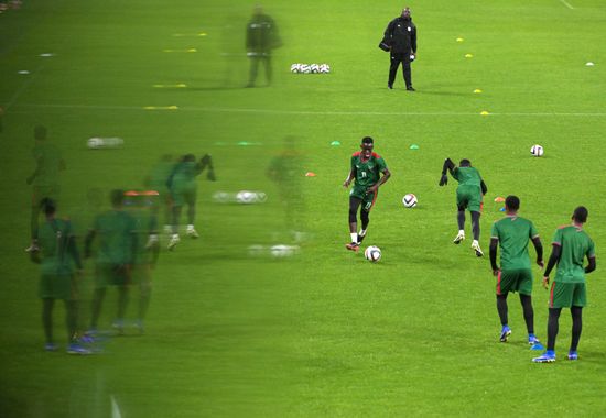 Russia Soccer Friendly Namibia Training