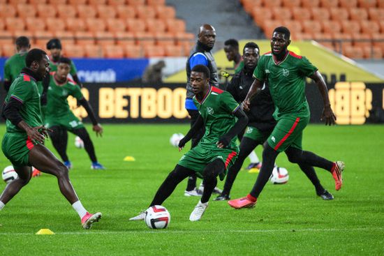 Russia Soccer Friendly Namibia Training