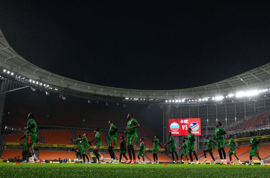 Russia Soccer Friendly Namibia Training